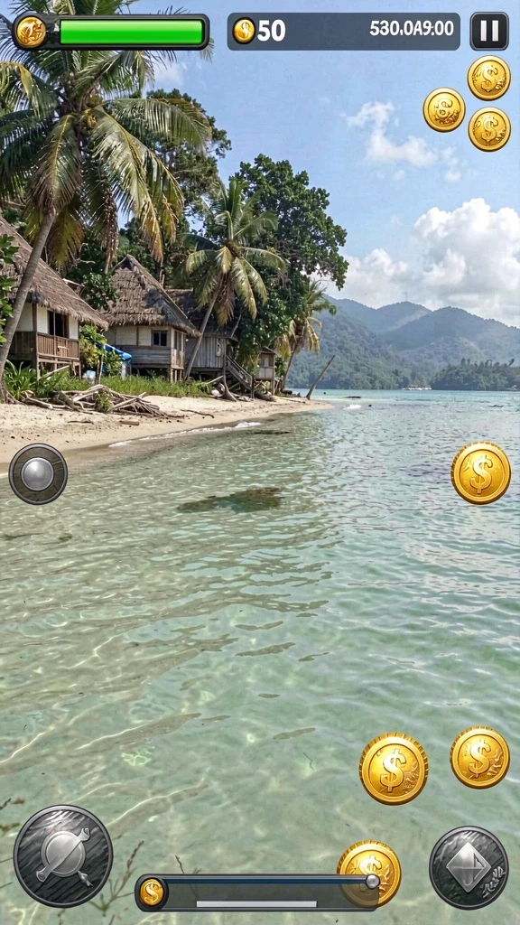 8055 - Tangkapan layar menampilkan pemandangan indah dari dunia permainan.