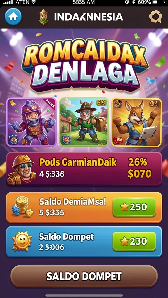 ink789 - Screenshot memperlihatkan variasi level dalam permainan.