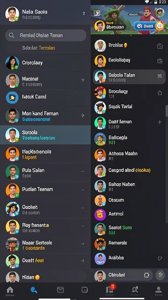 rploot - Tampilan menu yang sederhana dan mudah digunakan.